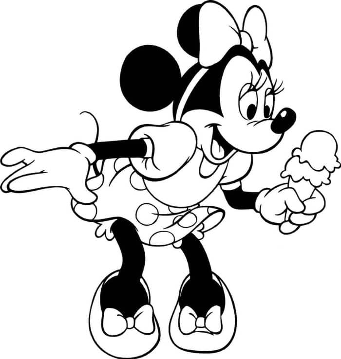 Mickey And Minnie Printable Coloring Pages