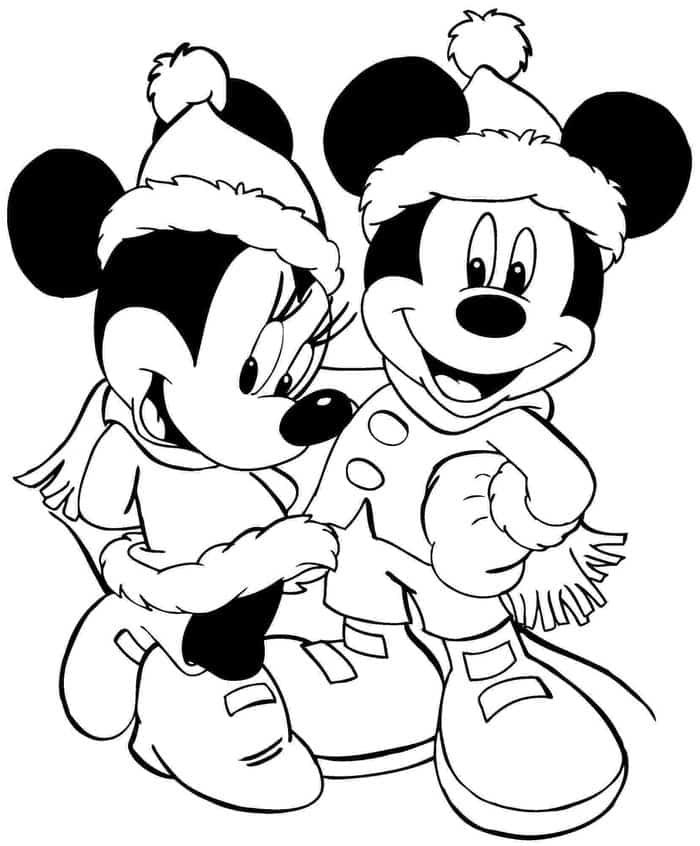 Mickey Minnie Coloring Pages