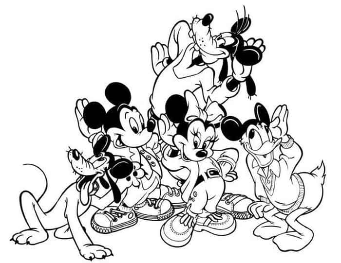 Mickey Mouse Club House Coloring Pages