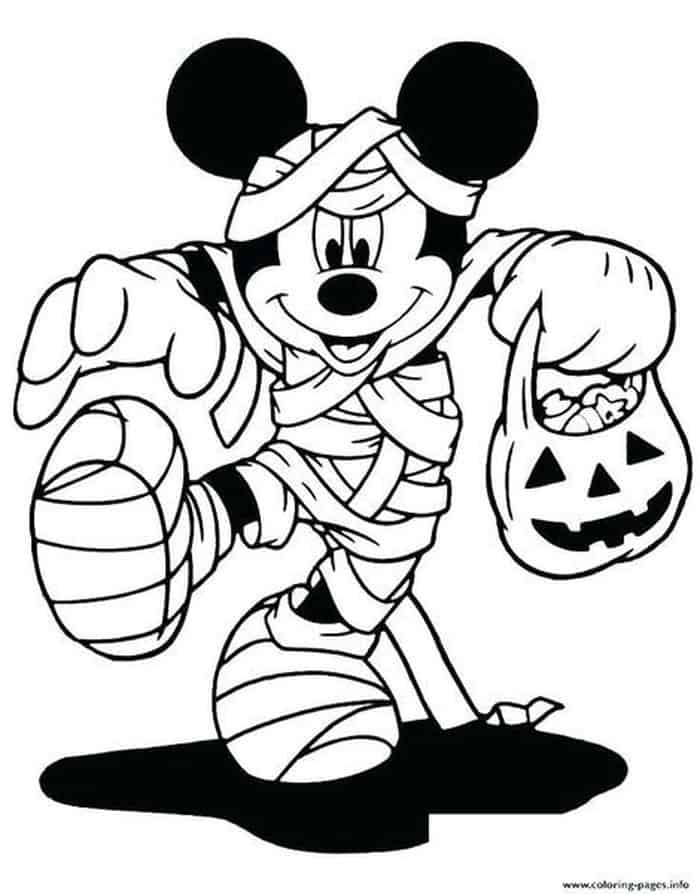 Mickey Mouse Easter Coloring Pages
