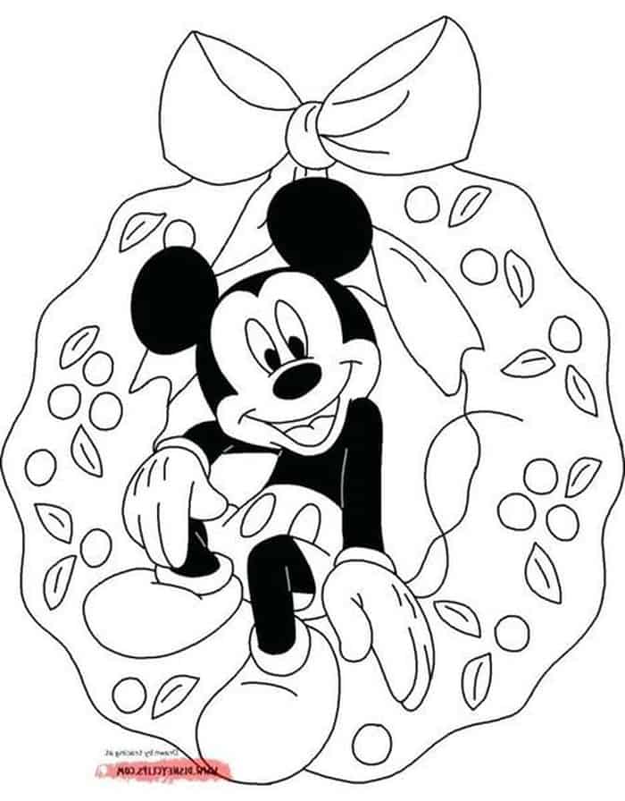 Mickey Mouse Head Coloring Pages