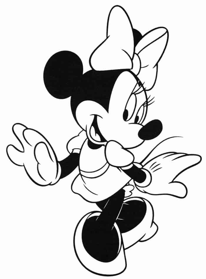 Minnie Mouse Ballerina Coloring Pages