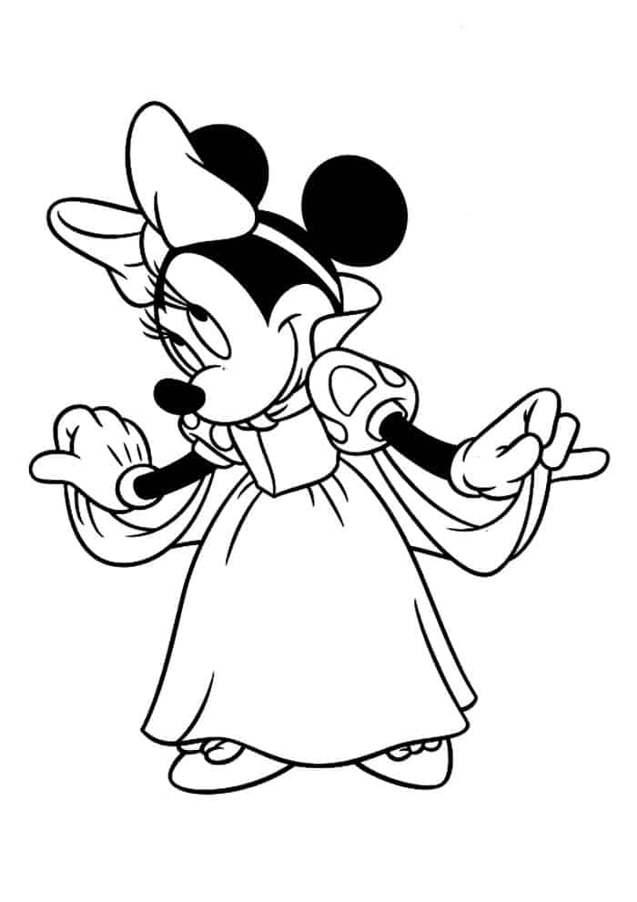 Minnie Mouse Coloring Pages Free Printable