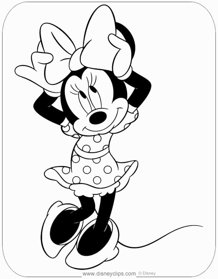 Minnie Mouse Coloring Pages To Print