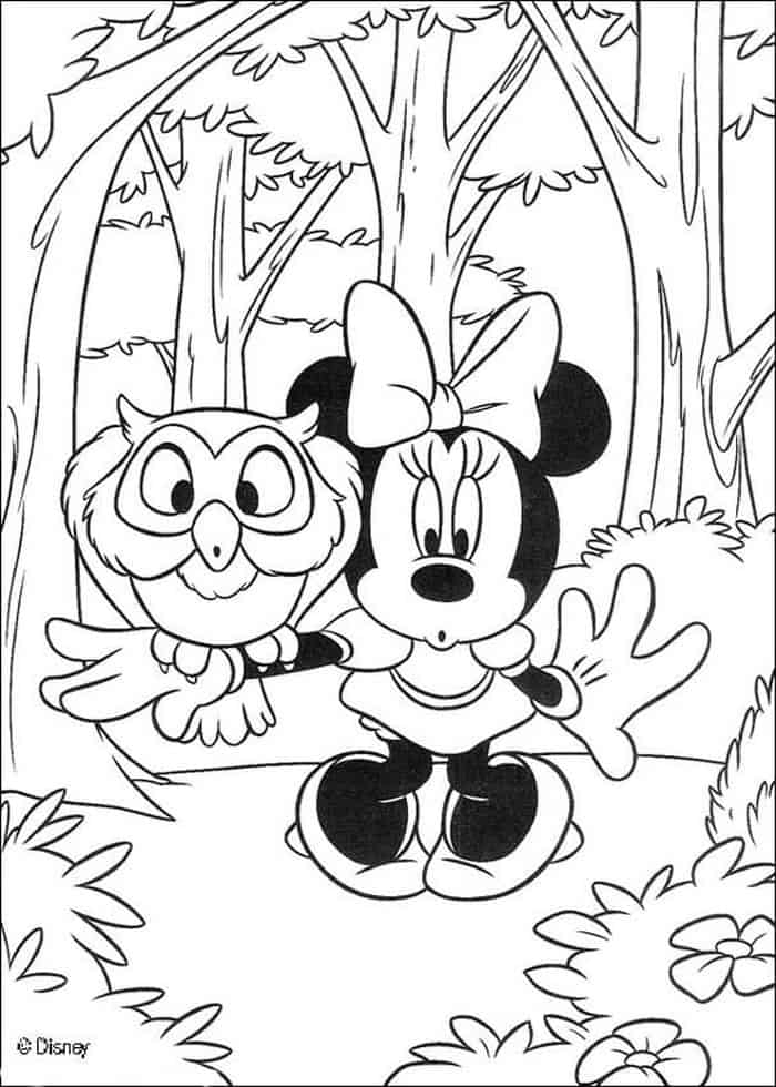 Minnie Mouse Halloween Coloring Pages