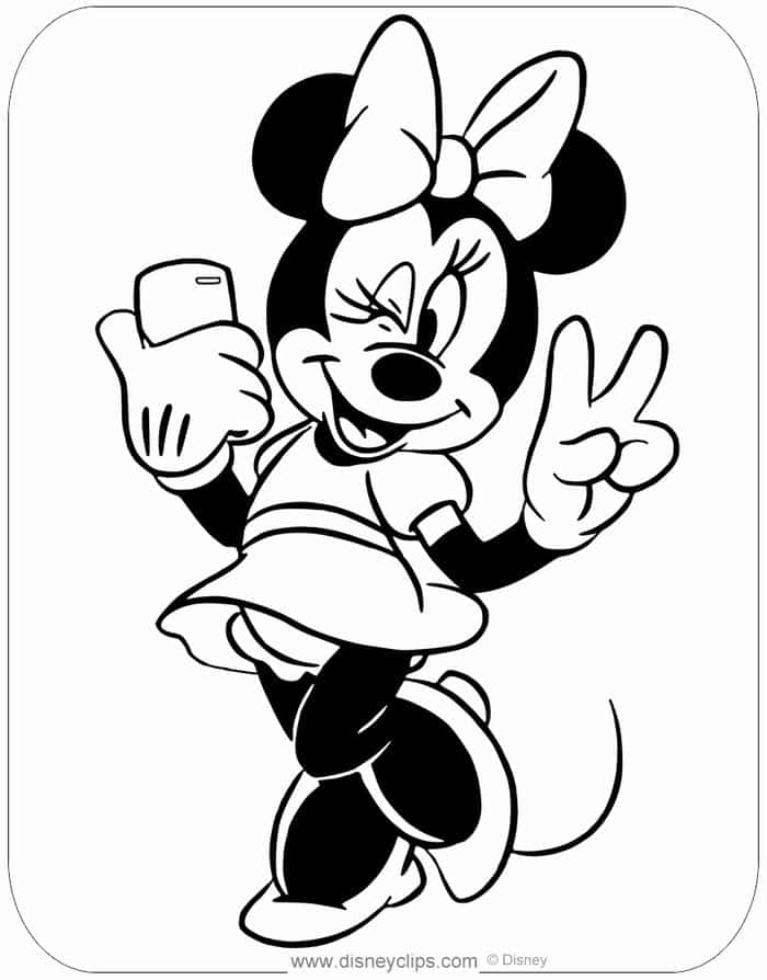 Minnie Mouse Princess Coloring Pages