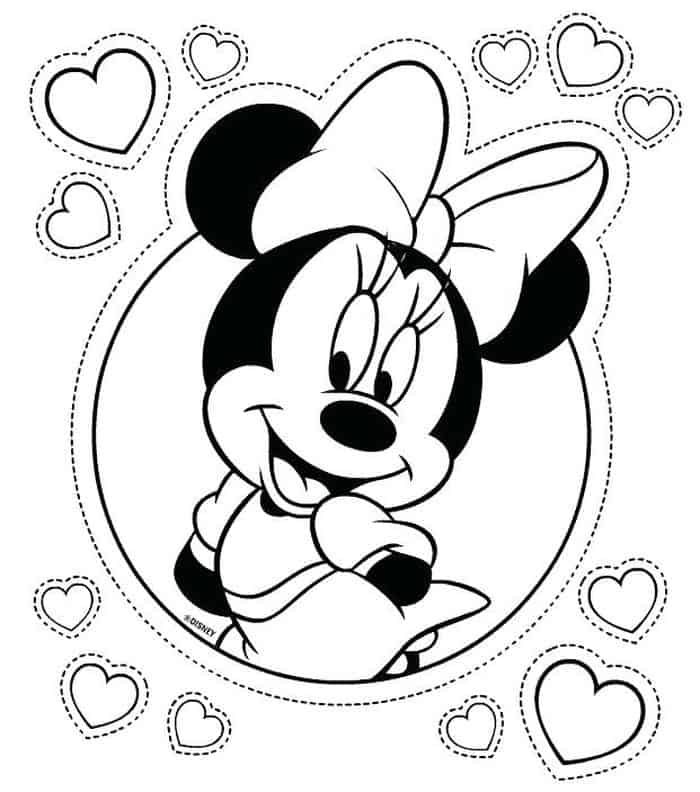 Minnie Mouse Printables Coloring Pages