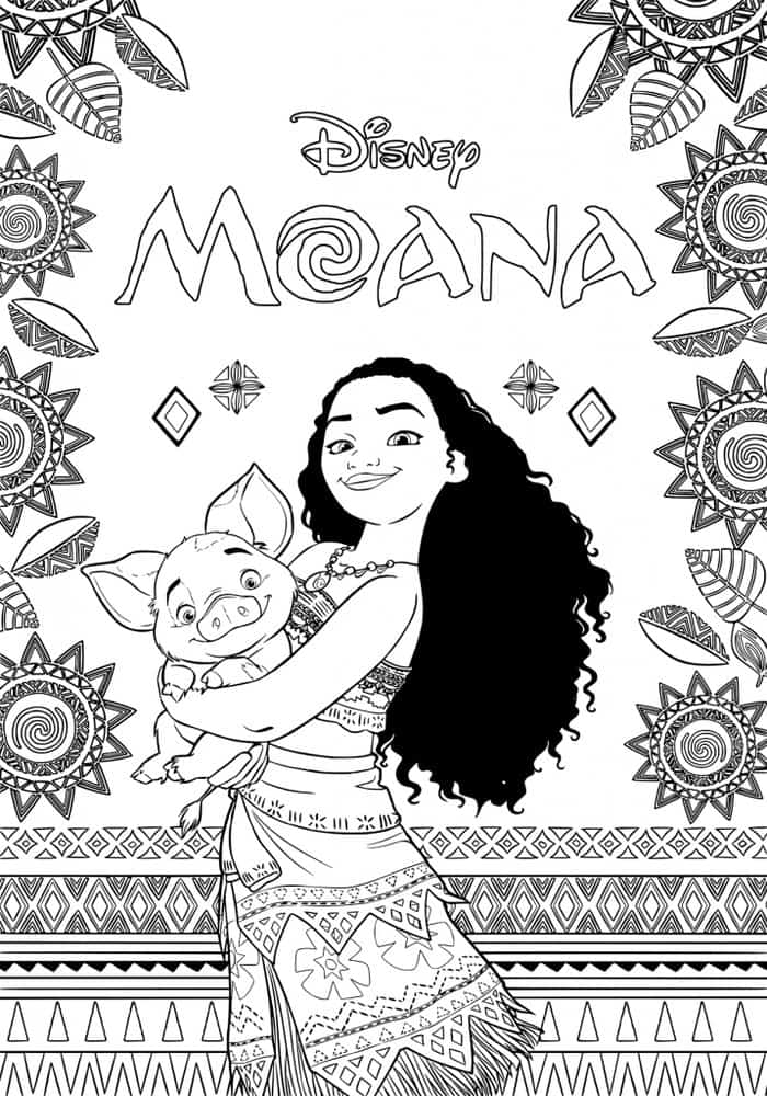 Moana Coloring Pages For Kids