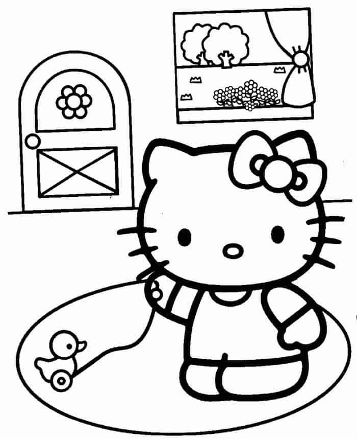 New Hello Kitty Coloring Pages