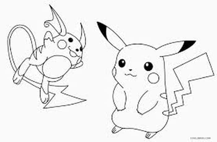 Pikachu And Charmander Coloring Pages