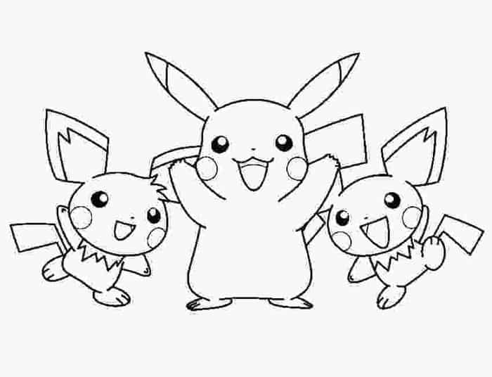 Pikachu Coloring Pages Online