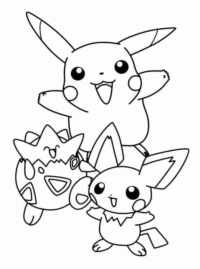 Pikachu Coloring Pages To Print 1