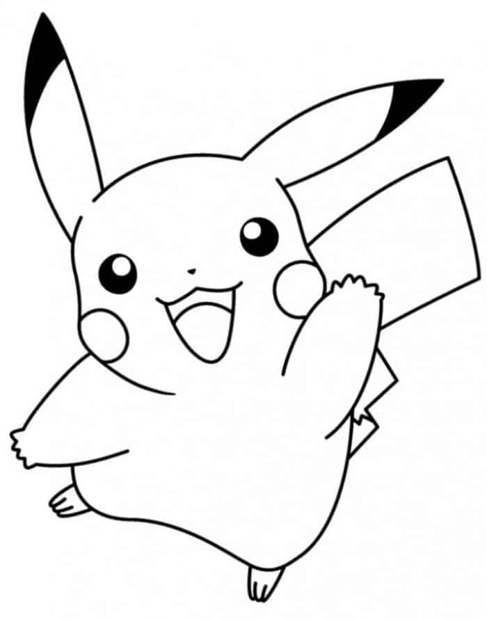 Pikachu Free Coloring Pages Happy Birthday