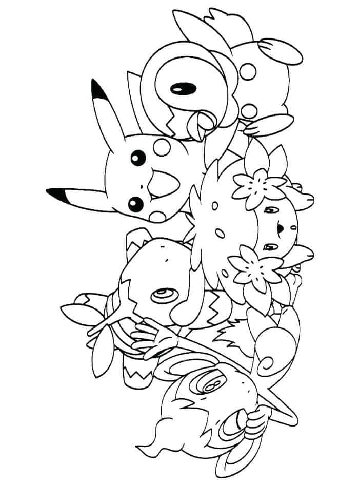 Pikachu Pokemon Coloring Pages 1