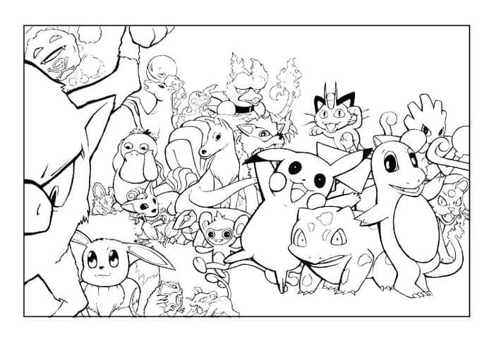 Pokemon Coloring Pages Pikachu Isty