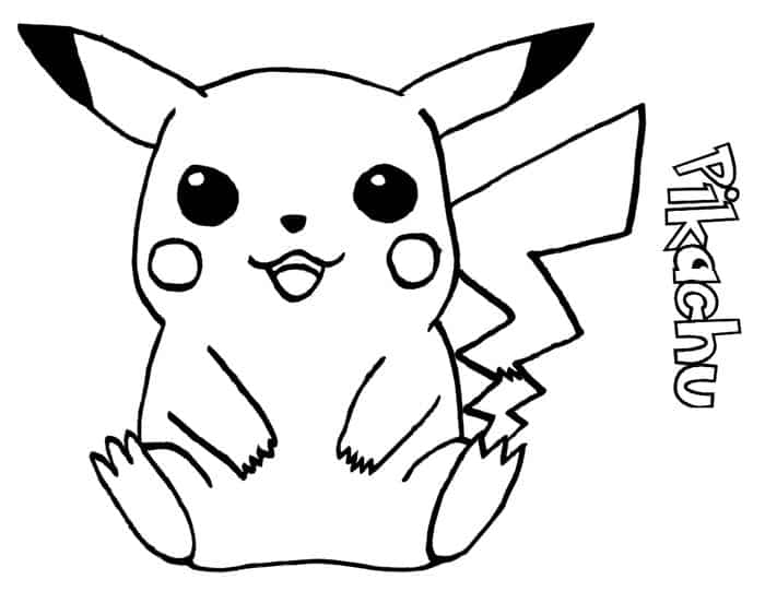 Pokemon Pikachu Coloring Pages 1