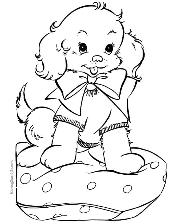 Princess Puppy Coloring Pages