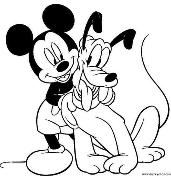 Printable Coloring Pages Mickey Mouse