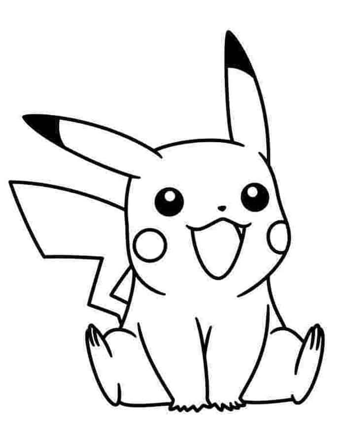 Printable Coloring Pages Pikachu
