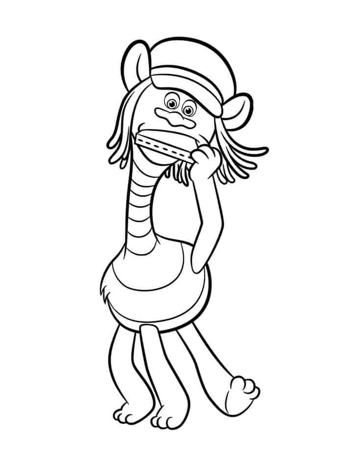 Printable Coloring Pages Trolls