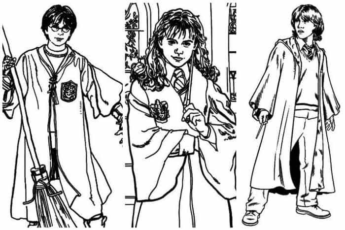 Printable Harry Potter Coloring Pages 1