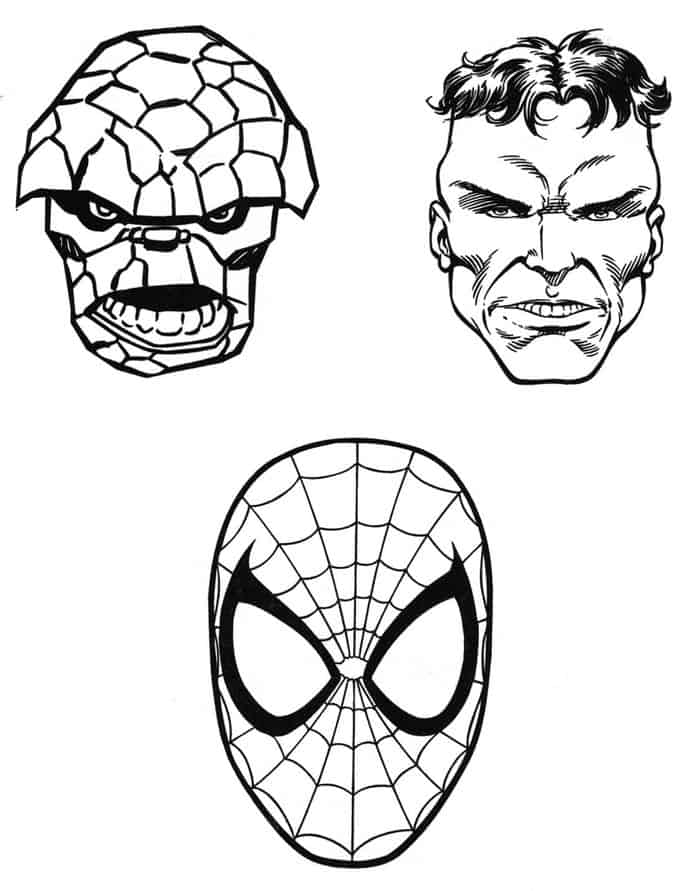 Printable Superhero Coloring Pages Free