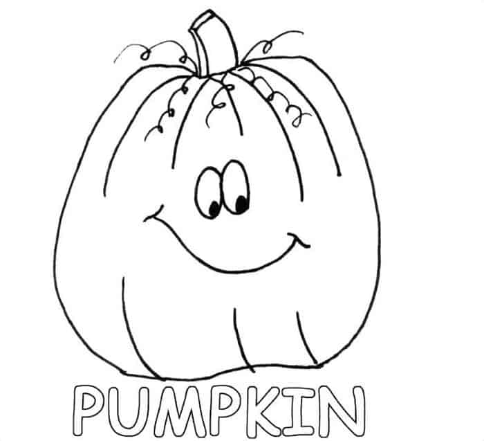 Pumpkin Leaves Coloring Pages