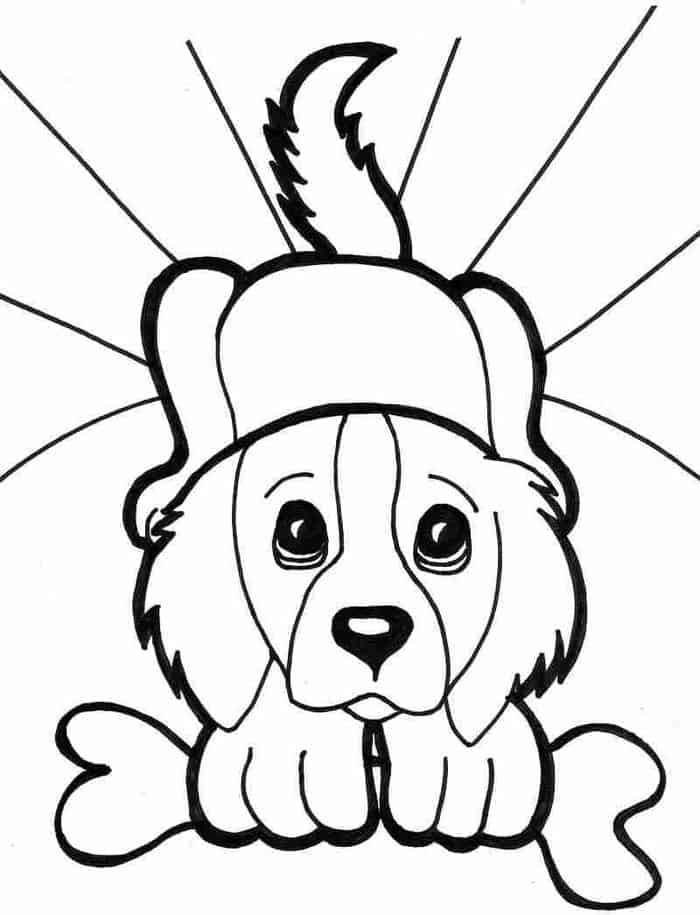 Puppy And Kitten Coloring Pages