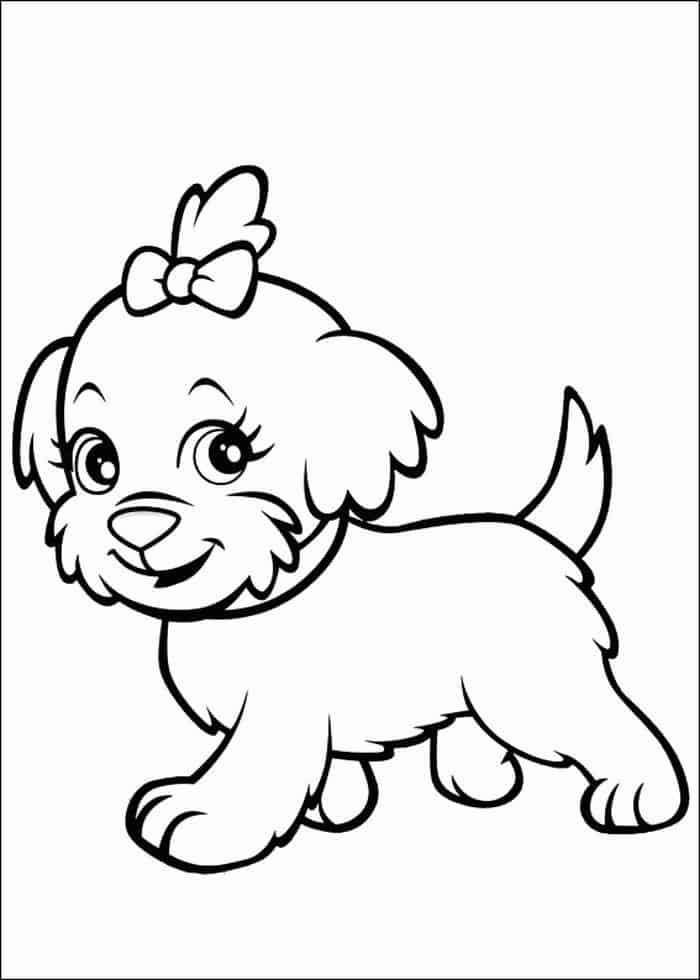 Puppy Coloring Pages Cute
