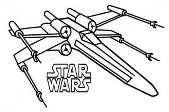 Star Wars X Wing Coloring Pages