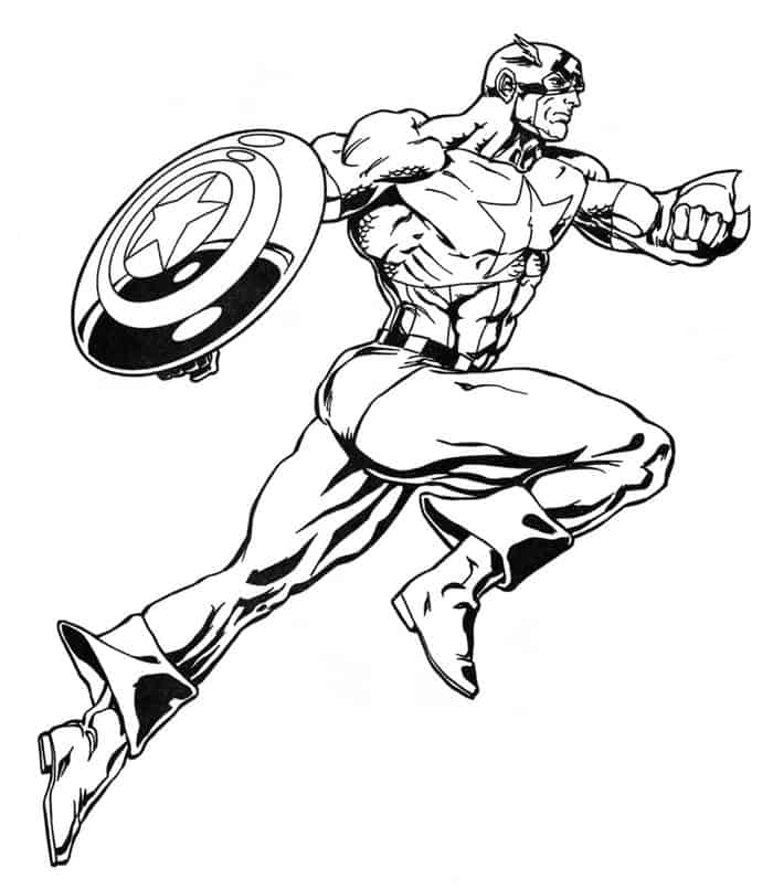 Superhero Coloring Pages For Adults