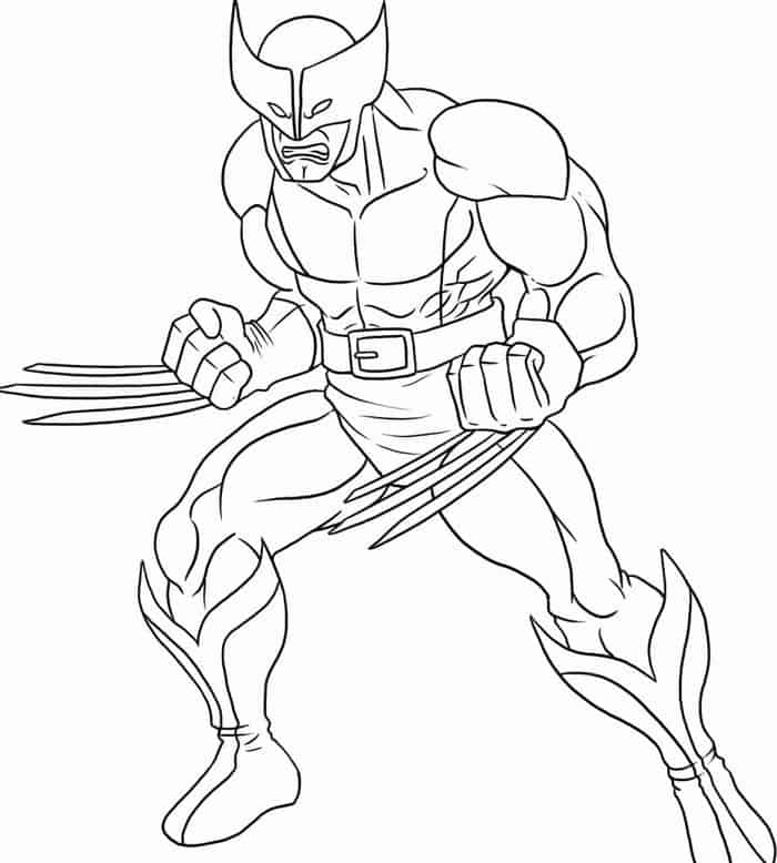 Superhero Coloring Pages For Preschoolers