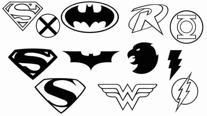 Superhero Logos Coloring Pages