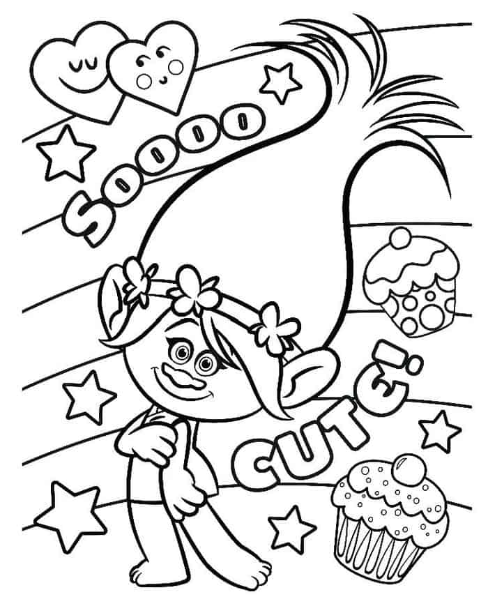 Trolls Coloring Book Pages
