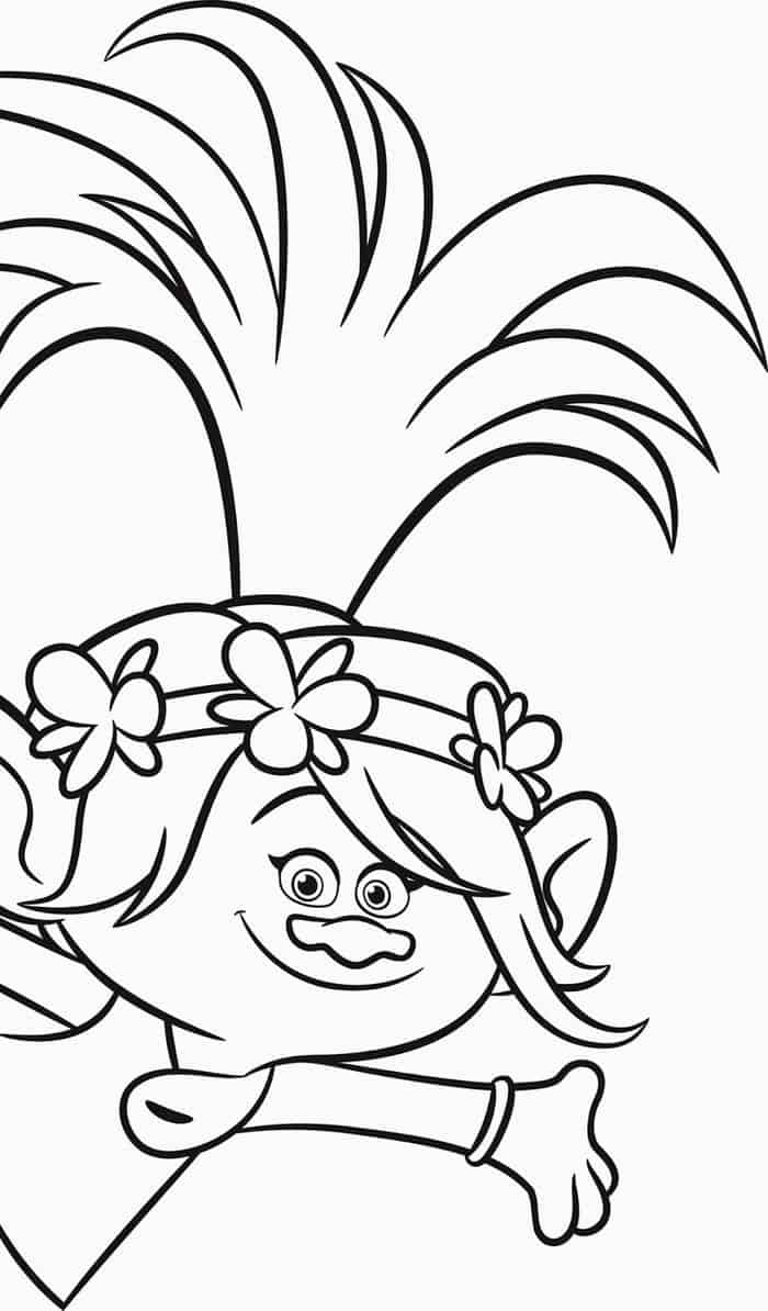 Trolls Dreamworks Coloring Pages