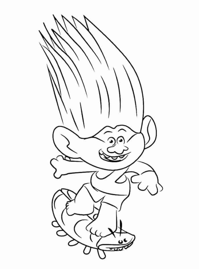 Trolls Movie Coloring Pages
