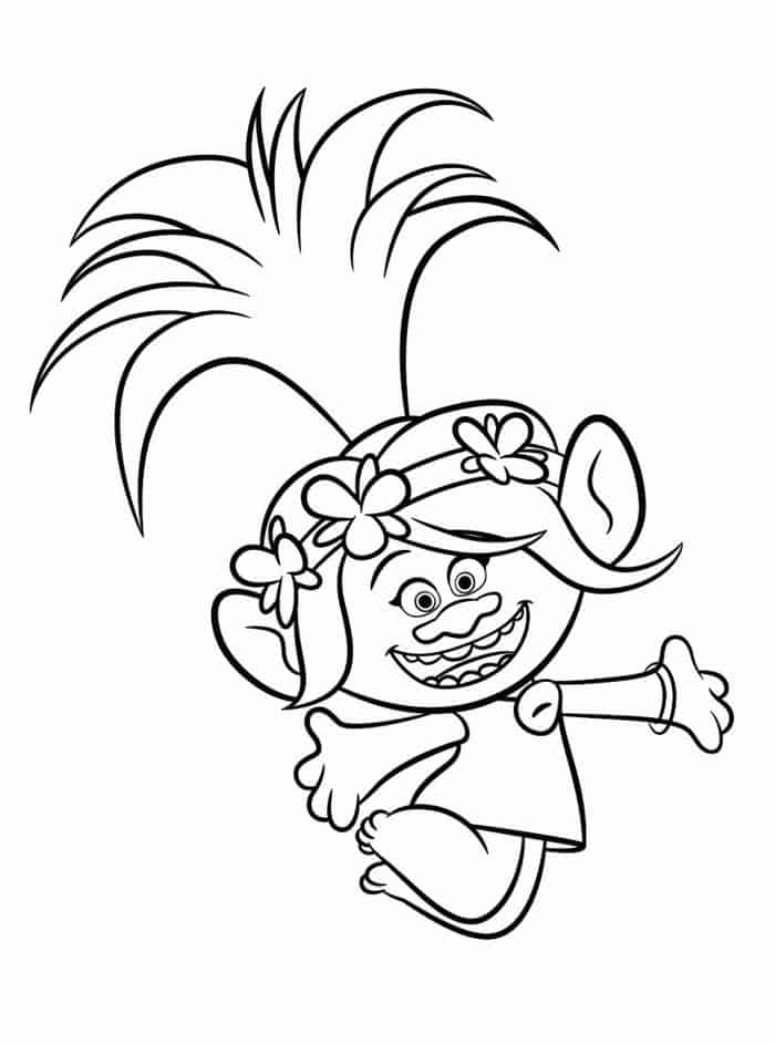 Trolls Movie Free Coloring Pages