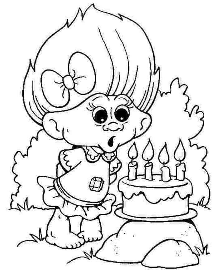 Trolls Printable Coloring Pages
