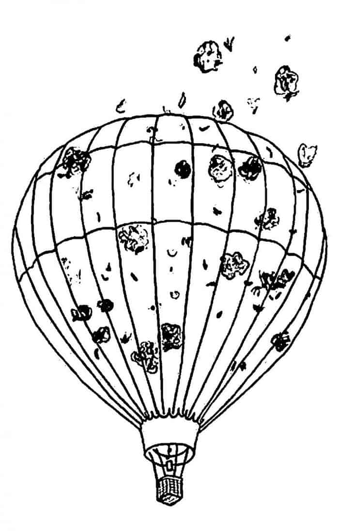 Adult Coloring Pages Hot Air Balloon