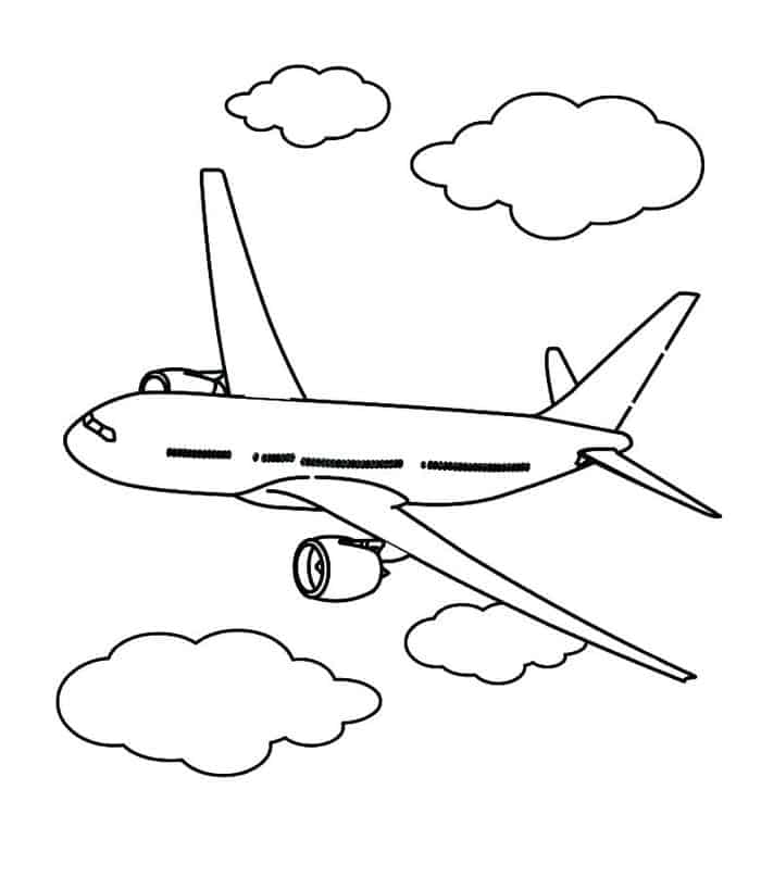Airplane Coloring Pages Alaska Airlines