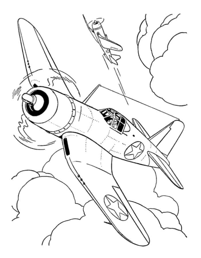 Airplane Coloring Pages For Adults