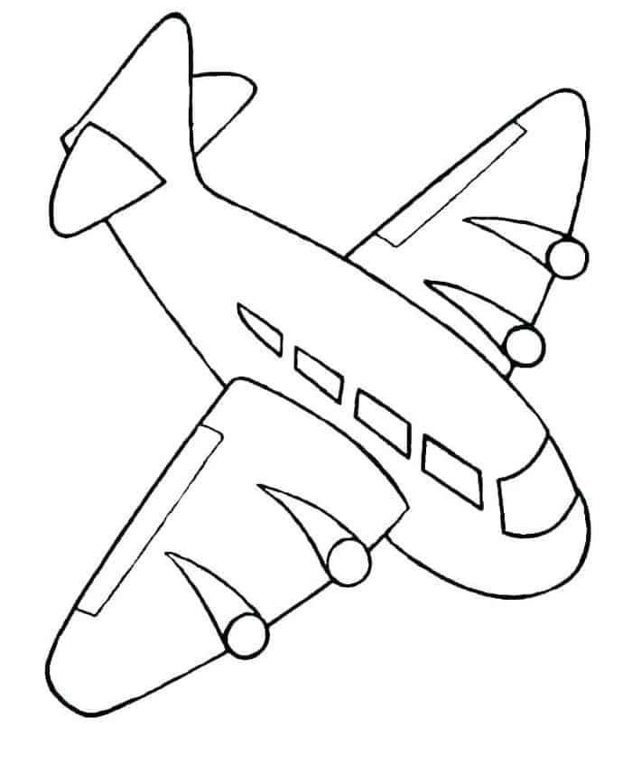 Airplane Coloring Pages For Preschool