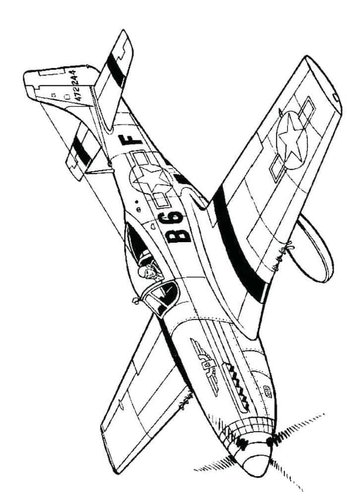 Airplane Printable Coloring Pages Free