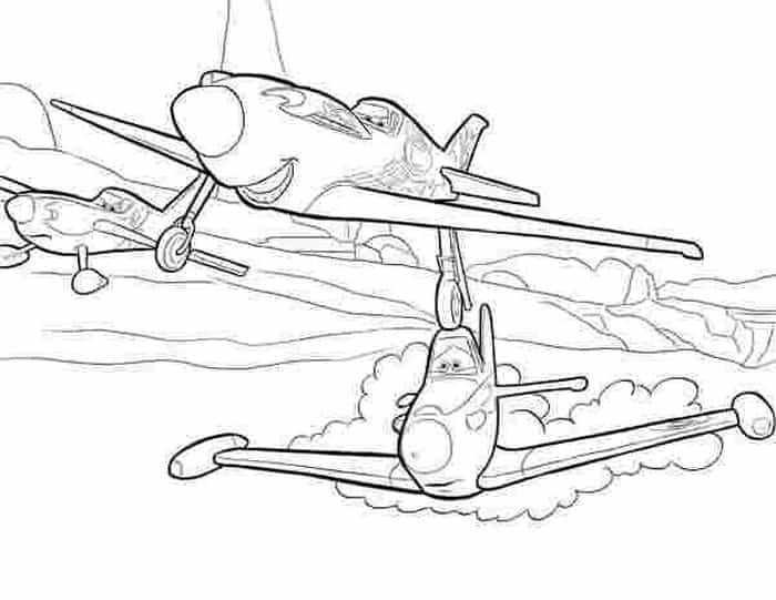 Airplane Show Coloring Pages