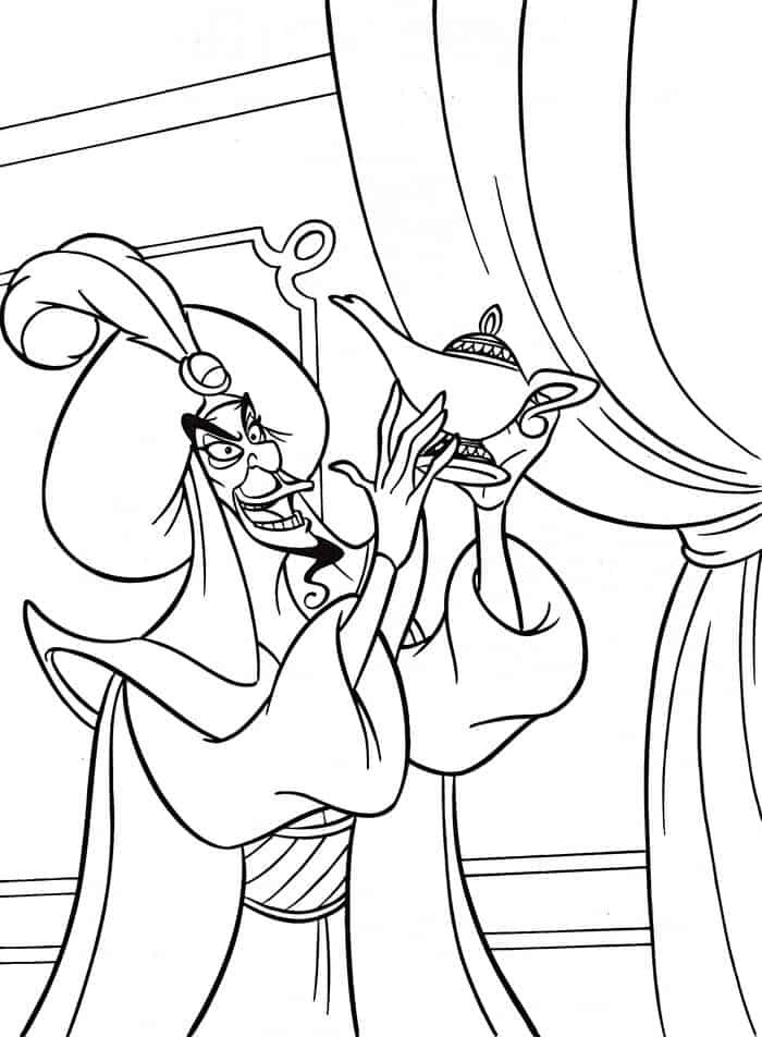 Aladdin Jafar Coloring Pages