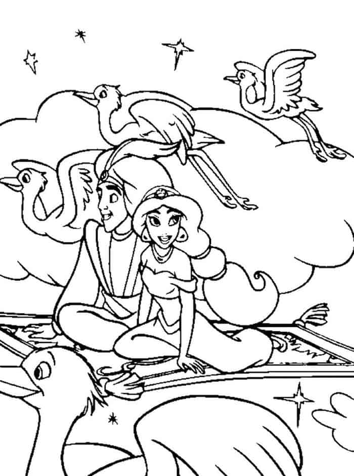 Aladdin Pdf Coloring Pages