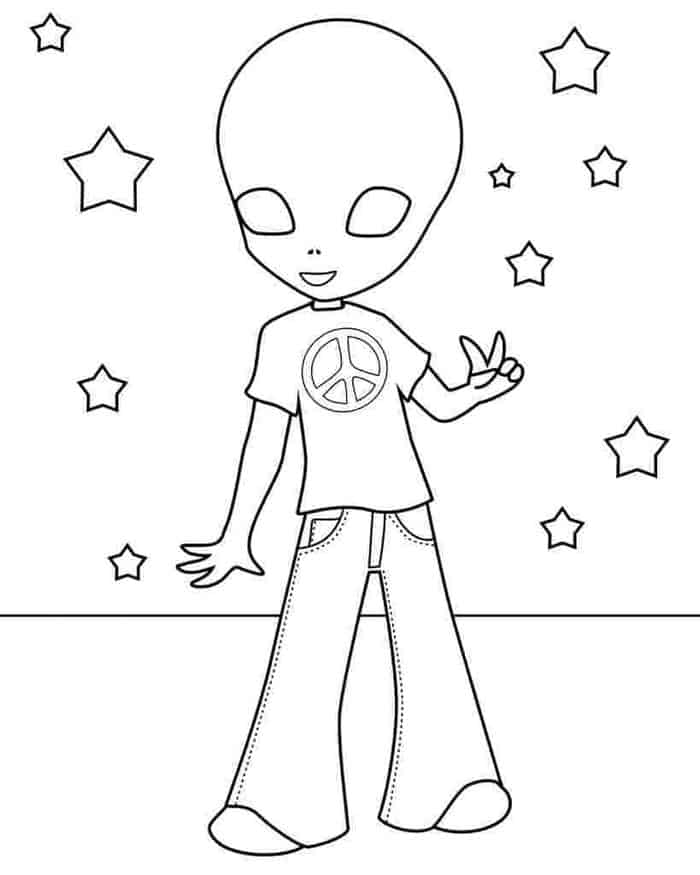 Alien Coloring Pages To Print