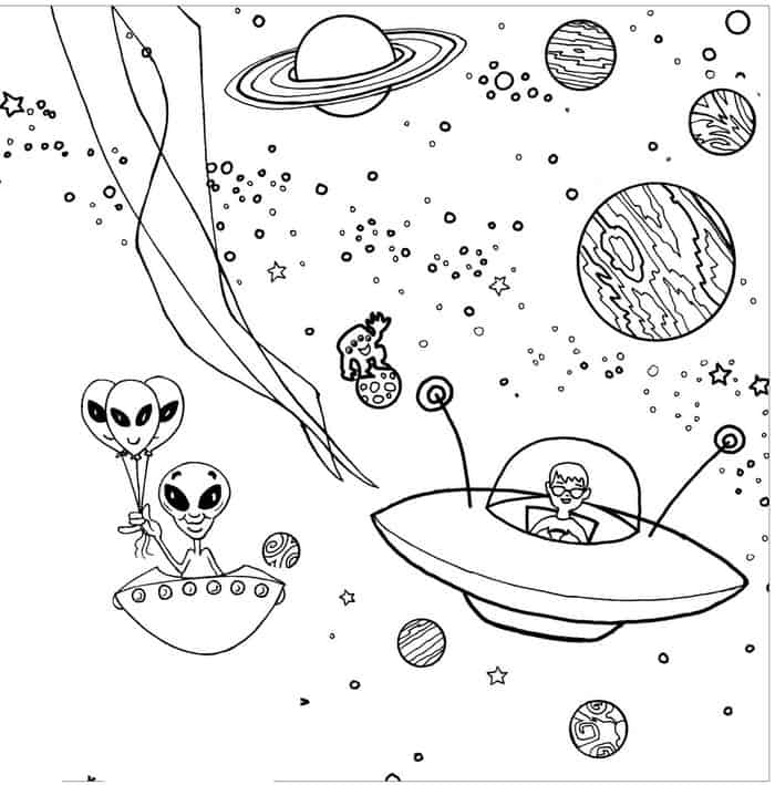 Alien Planet Coloring Pages