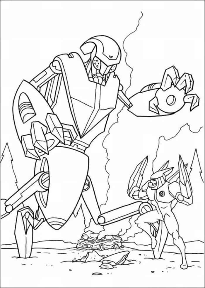 Alien Warrior Coloring Pages