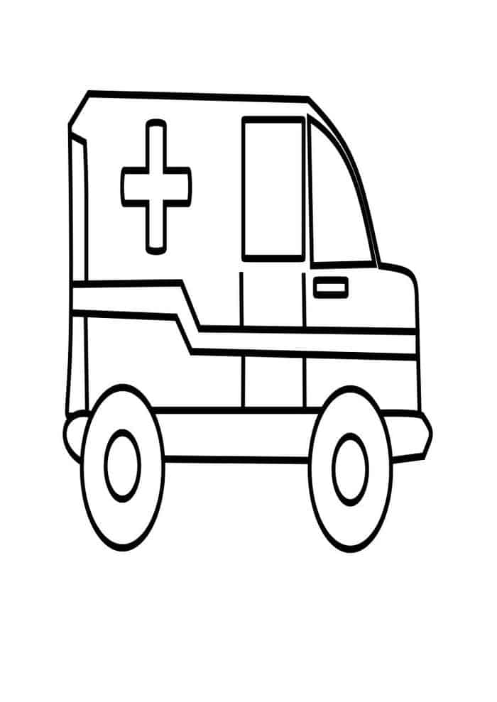 Ambulance Coloring Pages For Kids